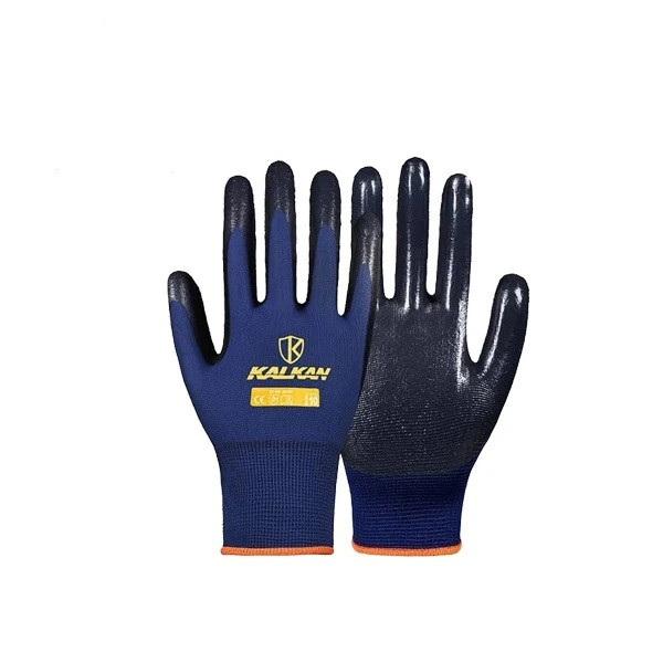 دستکش صنعتی کالکان مدل NITRILE-آبی