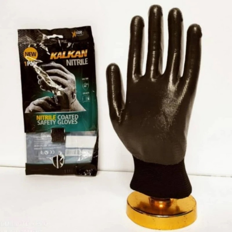 دستکش صنعتی کالکان مدل NITRILE-آبی