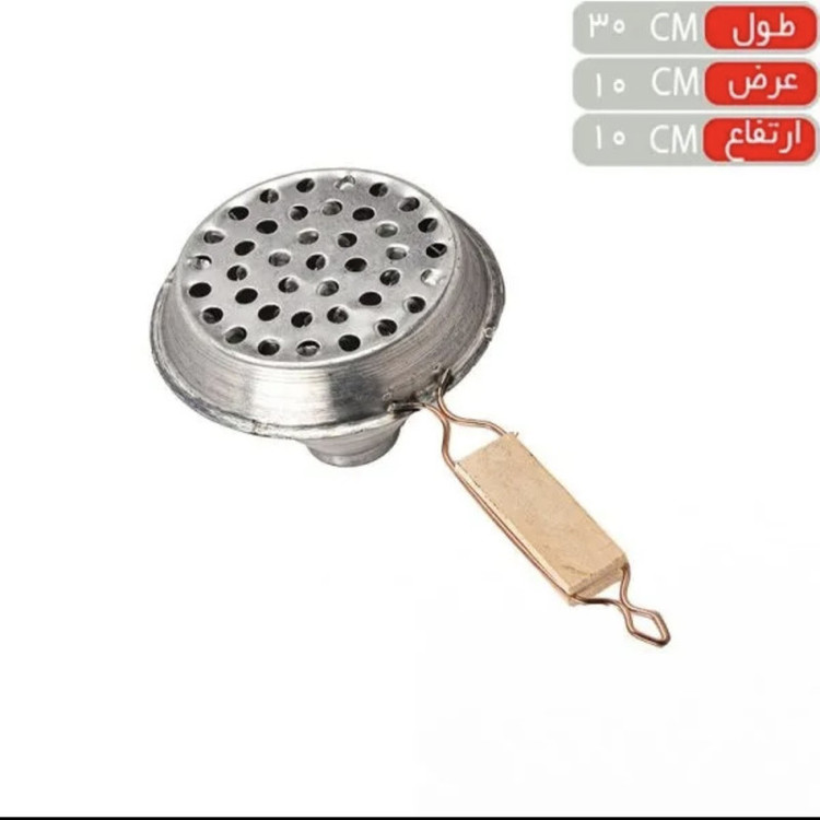 زغال سرخ کن مدل تابه دودکش دار